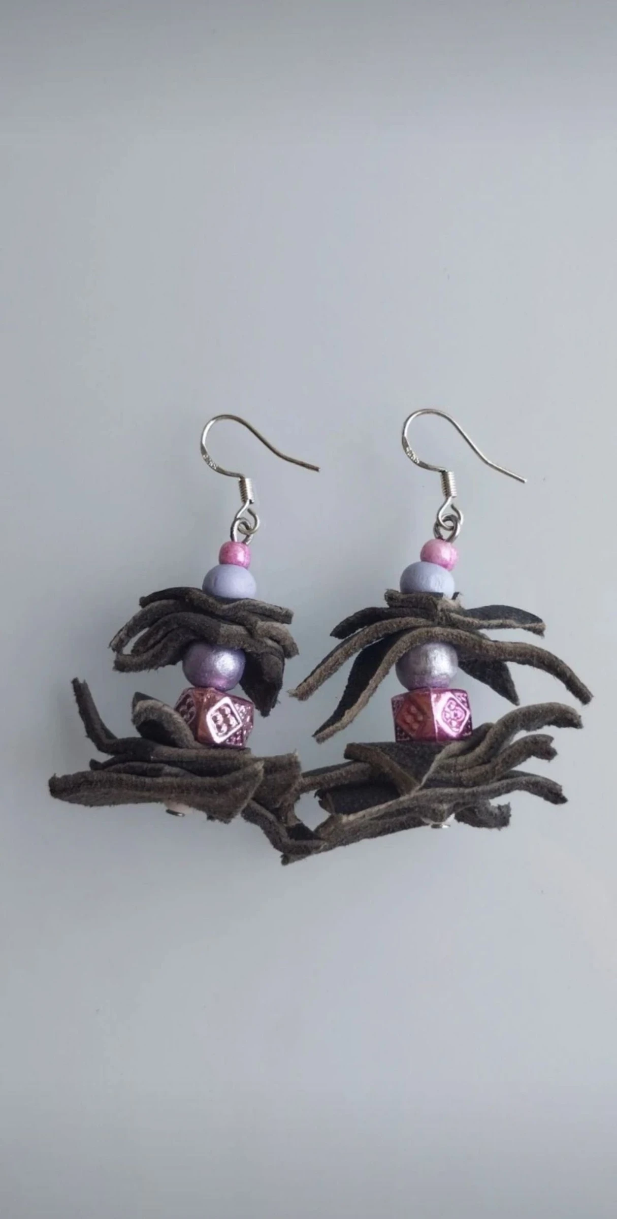 💖🐂🪾Preciosos Pendientes Artesanales de Cuero, Madera y Acero🪾🐂💖 – photo 2
